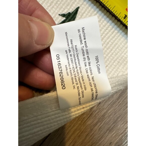 Set Of 2 St. Nicholas Square Cotton Festive Moose & Tree Placemats - Picture 6 of 12